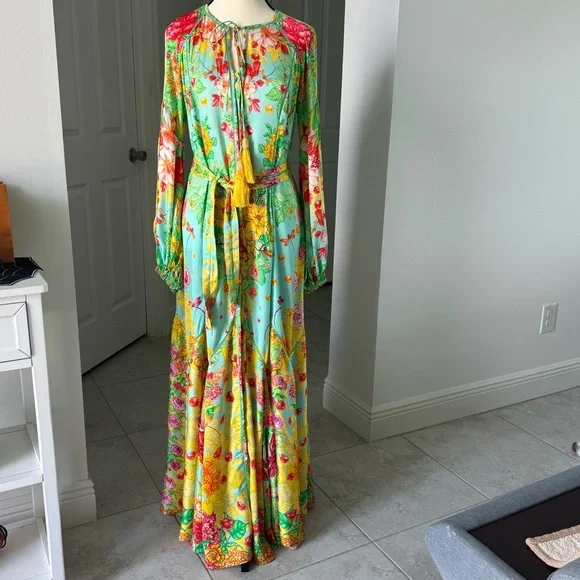 Floral Maxi Dress in Multicolor VISHIVANKA LONG DRESS